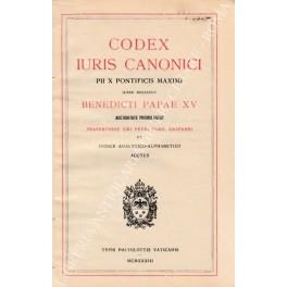 Codex iuris canonici Pii X Pontificis Maximi iussu digestus Benedicti Papae XV auctoritate promulgatus. Praefatione Petri Card. Gasparri - copertina