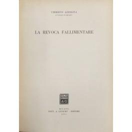 La revoca fallimentare - Umberto Azzolina - copertina