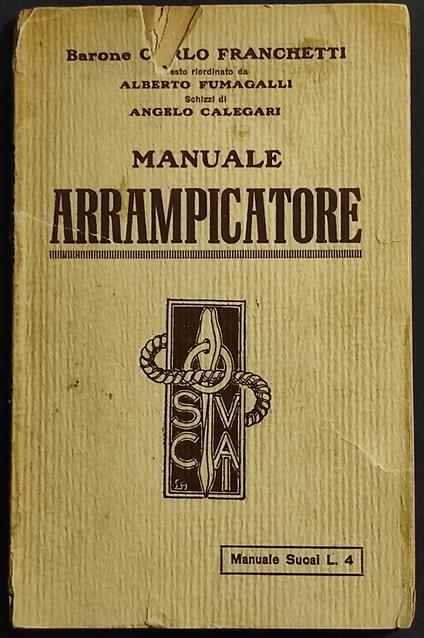 Manuale Arrampicatore - Alberto Fumagalli - copertina