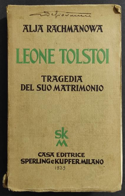 Leone Tolstoi - Alja Rachmanowa - copertina