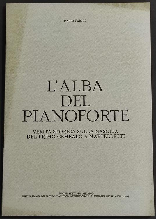 L' Alba del Pianoforte - Mario Fabbri - copertina