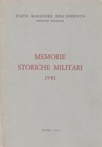 Memorie storiche militari 1981