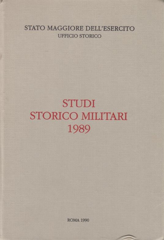 Memorie storiche militari 1989 - copertina