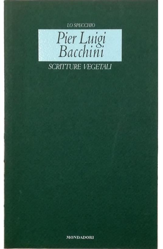 Scritture vegetali - Pier Luigi Facchin - copertina