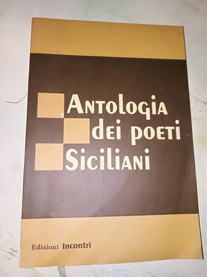 Antologia dei poeti siciliani - copertina