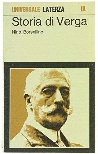 Storia di Verga - Nino Borsellino - copertina