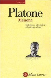 Menone. Testo greco a fronte - copertina