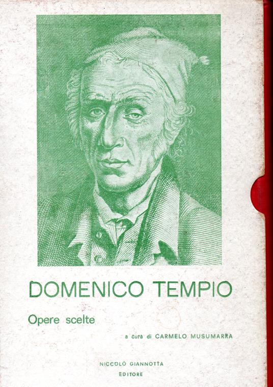 Domenico Tempio opere scelte - Domenico Tempio - copertina