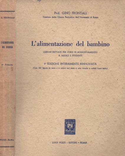 L’alimentazione del bambino - Gino Frontali - copertina