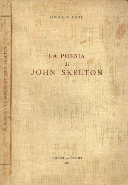 La poesia di John Skelton - Edvige Schulte - copertina