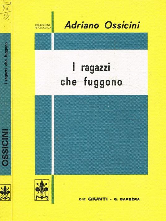 I ragazzi che fuggono - Adriano Ossicini - copertina