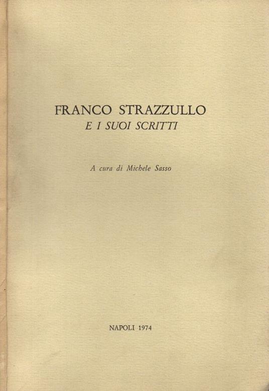 Franco Strazzullo e i suoi scritti - copertina