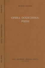 Opera dodicesima: poesie