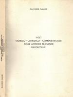 Voci storico-giuridico-amministrative delle antiche province napoletane