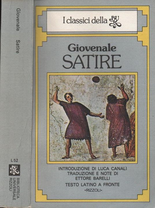 Satire - Decimo Giunio Giovenale - copertina
