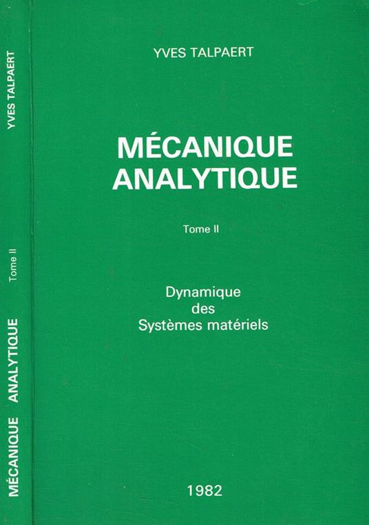 Mécanique analytique tome II - copertina
