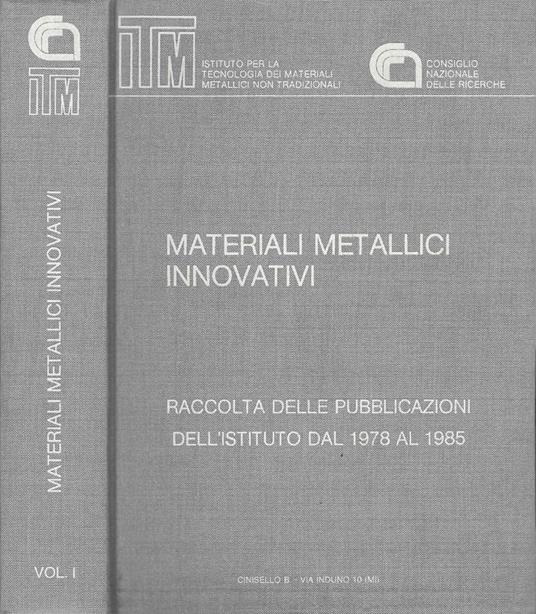 Materiali Metallici Innovativi - copertina