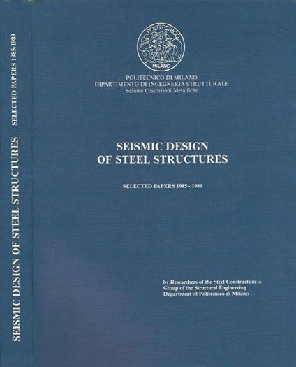 Seismic Design of Steel Structures - copertina