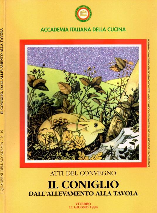 Il coniglio dall'allevamento alla tavola - copertina