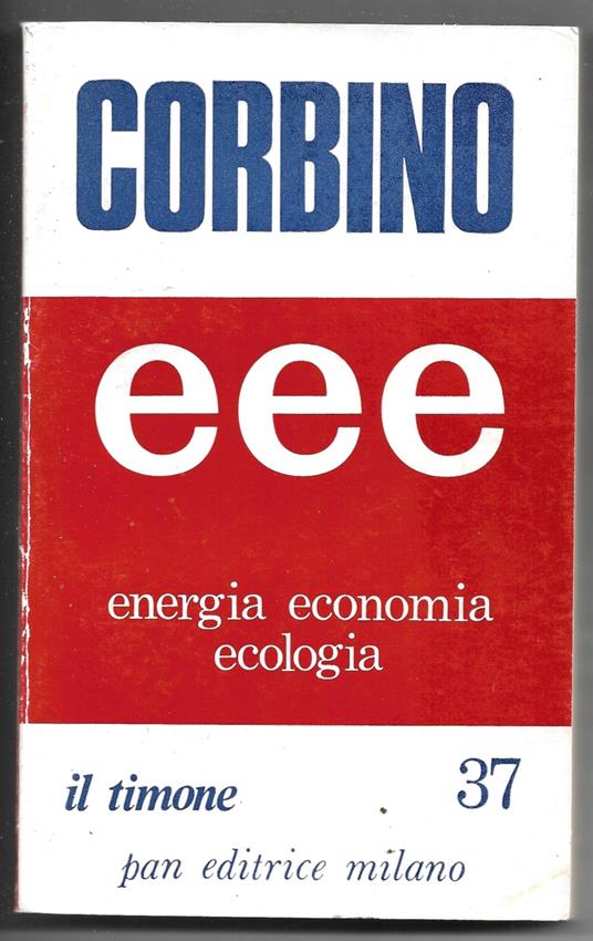 EEE energia economia ecologia - Epicarmo Corbino - copertina