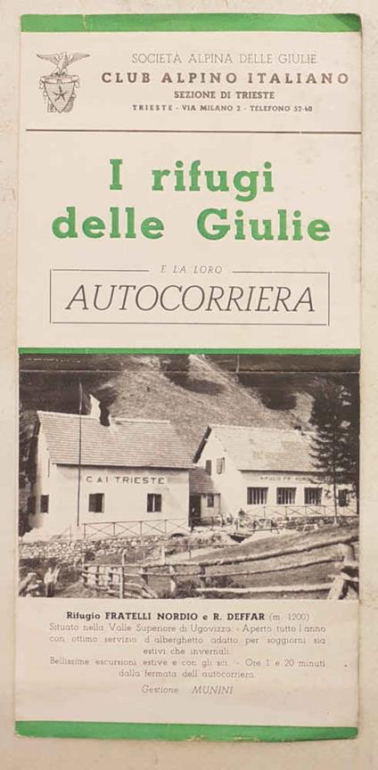 I rifugi delle Giulie e la loro autocorriera - copertina