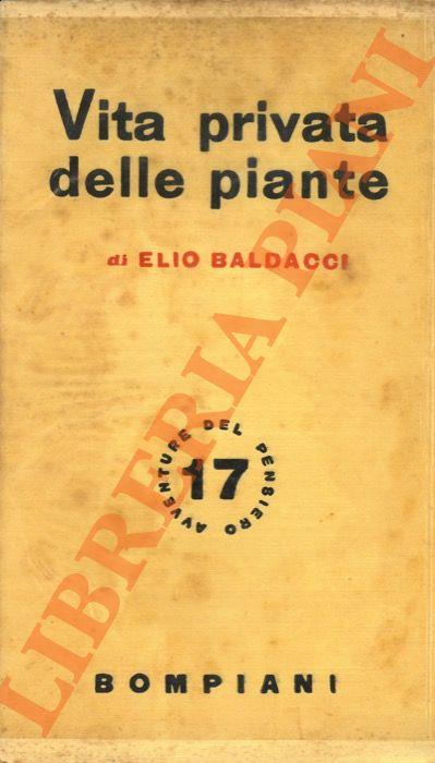 Vita privata delle piante - Elio Baldacci - copertina