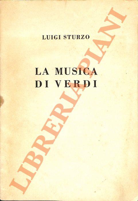 La musica di Verdi - Luigi Sturzo - copertina