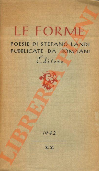 Le forme - Stefano Landi - copertina