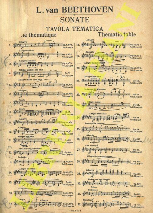 L. van Beethoven. Sonate per Pianoforte. Volume I. Tre sonate dedicate a Giuseppe Haydn - Alfredo Casella - copertina