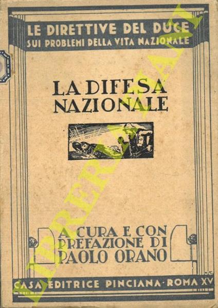 La difesa nazionale - Paolo Orano - copertina