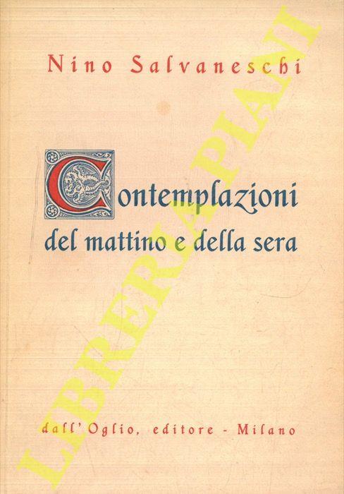 Contemplazioni del mattino e della sera - Nino Salvaneschi - copertina