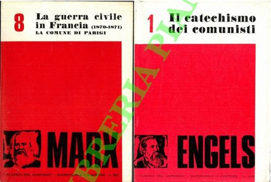 I Classici del Marxismo. N. 1/8 - Mar - copertina