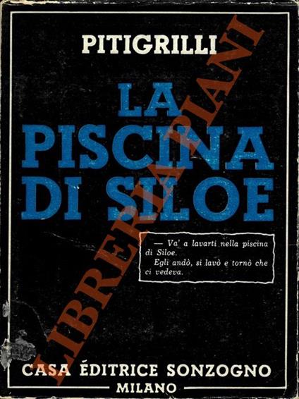 La piscina di Siloe - Pitigrilli - copertina