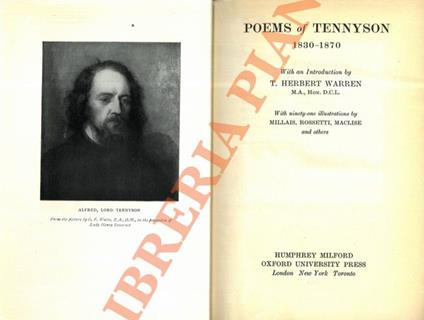 Poems (1830-1870) - Alfred Tennyson - copertina