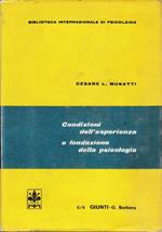 Condizioni Dell’Esperienza E Fondazione Della Psicologia