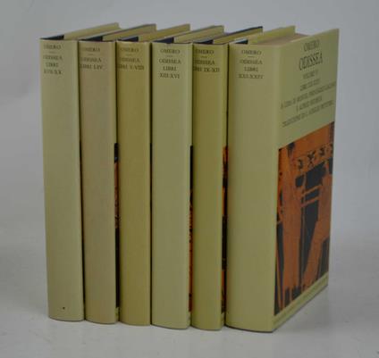 Odissea. Introduzione generale di Alfred Heubeck e Stephanie West. Testo e commento a cura di S. West, J. B. Hainsworth, A. Heubeck, A. Hoekstra, J. Russo e M. Fernández-Galiano. Traduzione di G. A. Privitera - Omero - copertina