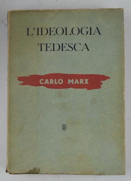 L' Ideologia tedesca - copertina