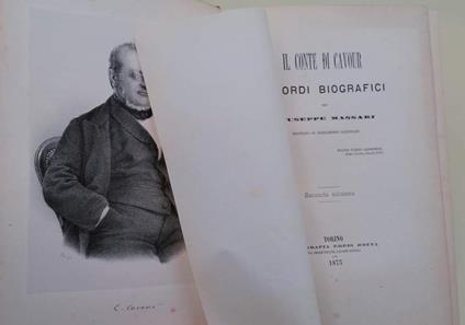 Il Conte Di Cavour-Ricordi Biografici( 1873) - Giuseppe Massari - copertina