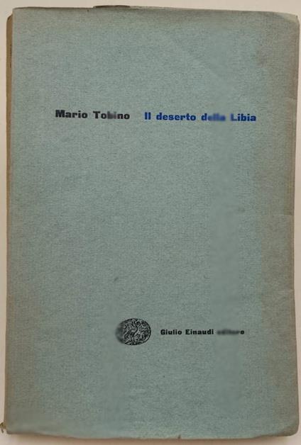 Il Deserto Della Libia(1952) - Mario Tobino - copertina