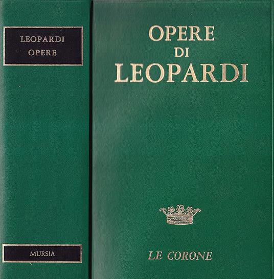 Opere - Giacomo Leopardi - copertina