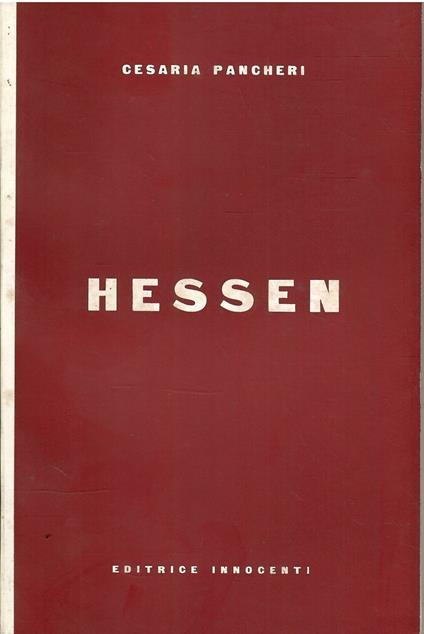 Hessen - copertina