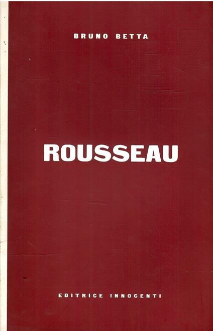 Rousseau - Bruno Betta - copertina