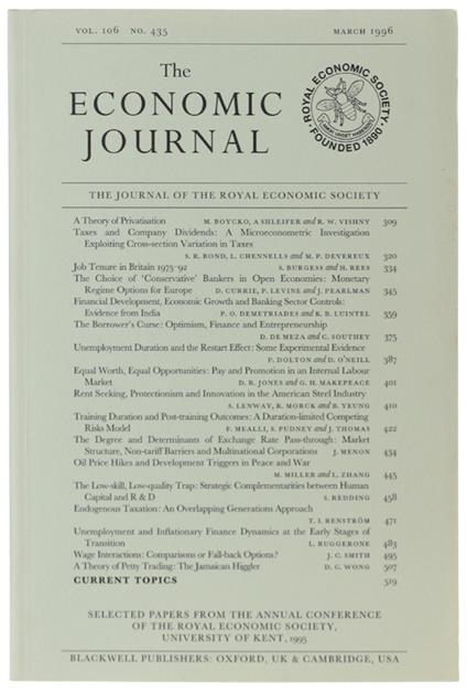 The Economic Journal - copertina