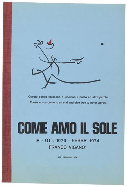 Come Amo Il Sole. Iv - Franco Viganò - copertina