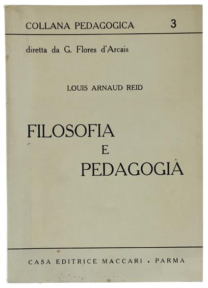 Filosofia E Pedagogia - copertina