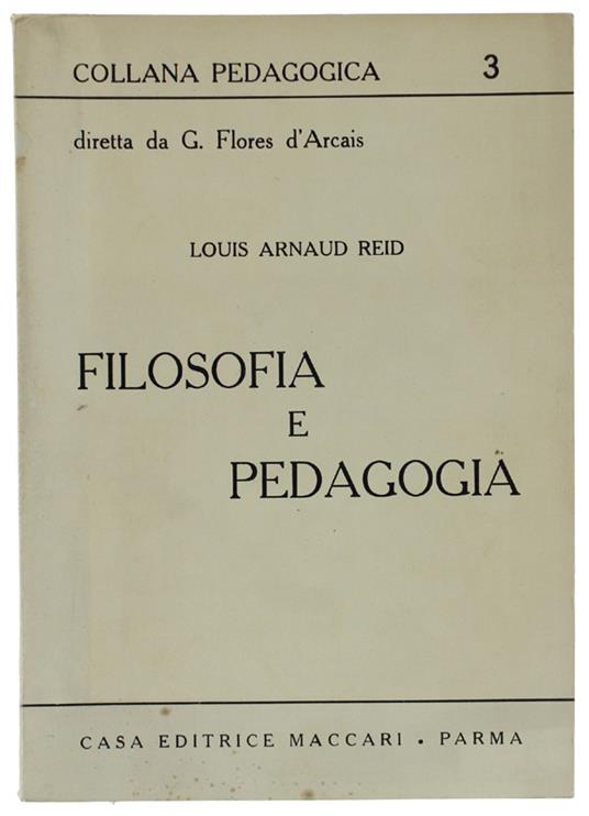 Filosofia E Pedagogia - copertina