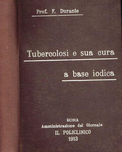 Tubercolosi e sua cura a base iodica - copertina