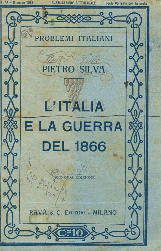 L' Italia e la guerra del 1866 - Pietro Silva - copertina