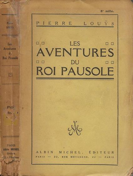 Les aventures di Roi Pausole - Pierre Louÿs - copertina