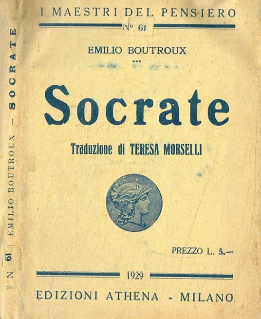 Socrate - Emile Boutroux - copertina